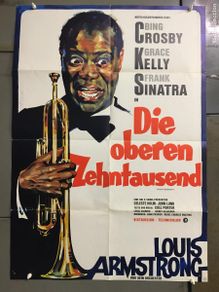 Cinema: CJA 901 ALTA SOCIEDAD LOUIS ARMSTRONG FRANK SINATRA GRACE KELLY POSTER ORIGINAL 60X84 ALEMAN